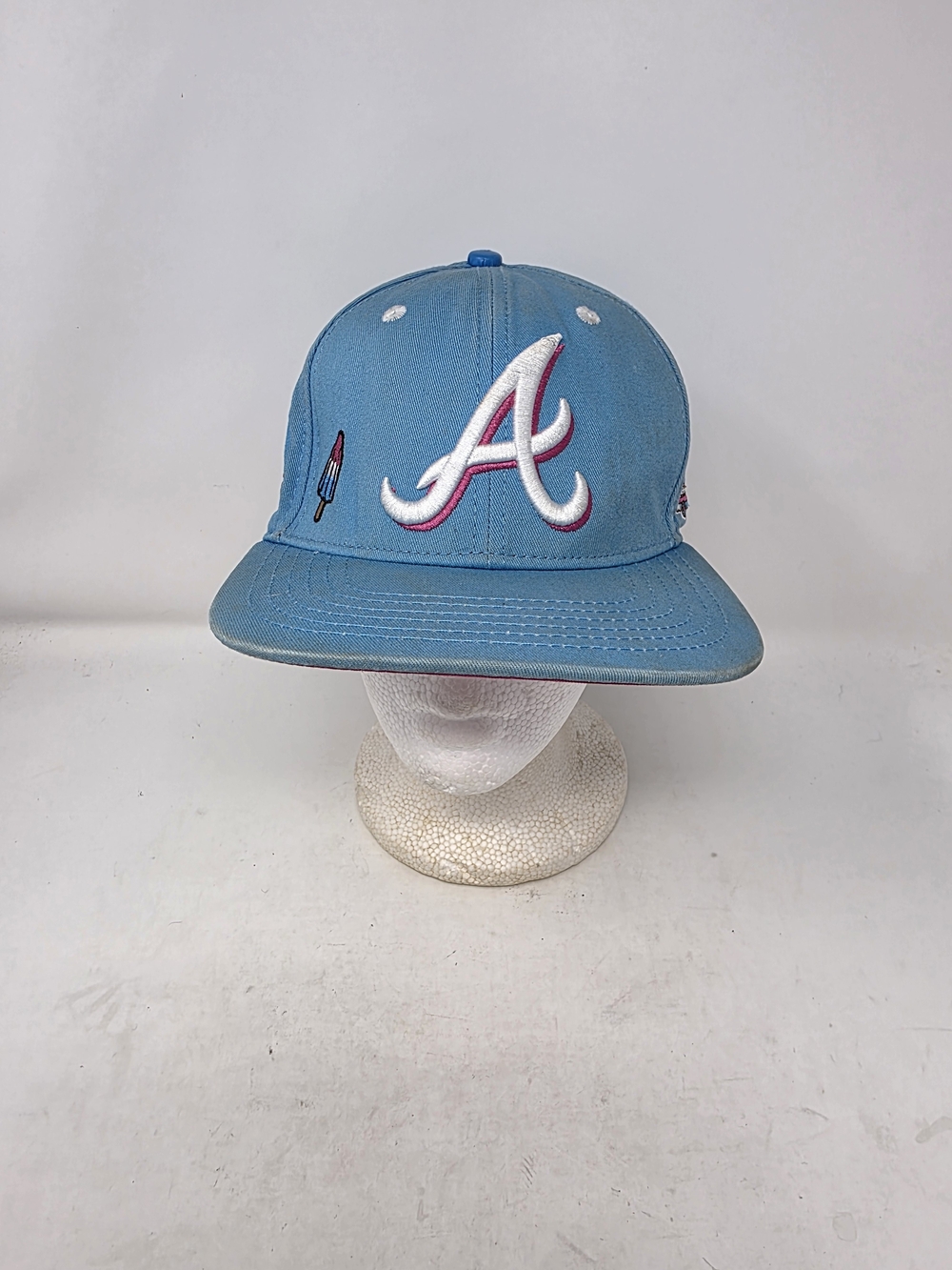 Pro Standard Atlanta Braves Ice Cream Truck Crossover Snapback Hat Light Blue